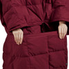 Hadly Deep Red Goose Feather and Down Wearable Throw