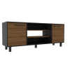 Sleek and Stylish Carbon Espresso Television Stand