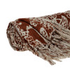 Parkland Collection Hina Floral Rust 52" x 67" WOVEN HANDLOOM Throw