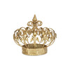 9" Golden Fleur de Lis Crown Sculpture
