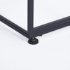 30" Black And Oak Manufactured Wood And Steel Rectangular End Table