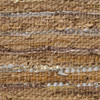 5' X 8' Camel Striped Handmade Leather Area Rug