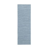 8' Light Blue Wool Handmade Stain Resistant Runner Rug