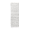 8' Light Grey Wool Handmade Stain Resistant Runner Rug