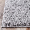 4' X 6' Silver Shag Stain Resistant Area Rug