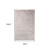 8' X 10' Beige Shag Stain Resistant Area Rug