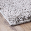 8' X 10' Silver Shag Stain Resistant Area Rug