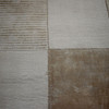 5' X 8' Beige Geometric Hand Woven Stain Resistant Area Rug