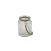 5.75" Clear Brown Glass Jar with Rope