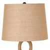 Set of Two 29" Natural Brown Rope Table Lamps With Brown Shade