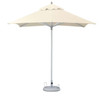 8' Ecru Polyester Square Market Patio Umbrella