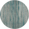 6' Blue Round Ombre Tufted Handmade Area Rug
