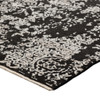 3' X 5' Black Oriental Area Rug With Fringe