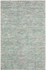 4' X 6' Green Wool Hand Loomed Handmade Area Rug