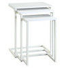 24" White Solid Wood Rectangular End Table