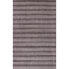5' x 8' Rust And White Striped Hand Loomed Area Rug