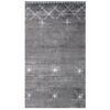 8' X 11' Sliver And Charcoal Ombre Hand Loomed Area Rug