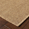 2' X 8' Tan Stain Resistant Indoor Outdoor Area Rug