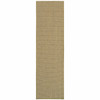 2' X 8' Tan Stain Resistant Indoor Outdoor Area Rug