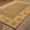 3' X 5' Tan Stain Resistant Indoor Outdoor Area Rug