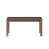 35" Espresso Rectangular Solid Wood Dining Table