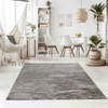 4' X 6' Brown Abstract Area Rug