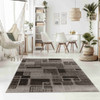 8' X 11' Brown Geometric Area Rug