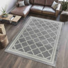 7' X 10' Grey Moroccan Area Rug