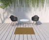 4' X 6' Brown Geometric Stain Resistant Indoor Outdoor Area Rug