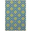 4' X 6' Sand Geometric Stain Resistant Indoor Outdoor Area Rug