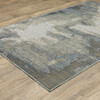 10' X 13' Grey Abstract Stain Resistant Indoor Outdoor Area Rug