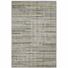 2' X 8' Blue Abstract Stain Resistant Indoor Outdoor Area Rug