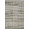 6' X 9' Blue Abstract Stain Resistant Indoor Outdoor Area Rug