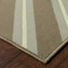 6' X 9' Grey Geometric Stain Resistant Indoor Outdoor Area Rug