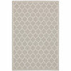 8' X 10' Grey Geometric Stain Resistant Indoor Outdoor Area Rug