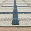 2' X 3' Beige Geometric Stain Resistant Indoor Outdoor Area Rug