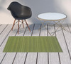 3' X 5' Green Stain Resistant Indoor Outdoor Area Rug