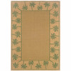 2' X 3' Beige Stain Resistant Indoor Outdoor Area Rug