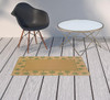 2' X 3' Beige Stain Resistant Indoor Outdoor Area Rug