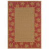 3' X 5' Beige Stain Resistant Indoor Outdoor Area Rug