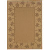 3' X 5' Beige Stain Resistant Indoor Outdoor Area Rug