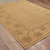 4' X 6' Beige Stain Resistant Indoor Outdoor Area Rug