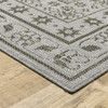 5' X 8' Beige Stain Resistant Indoor Outdoor Area Rug