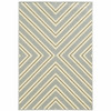 8' X 11' Grey Geometric Stain Resistant Indoor Outdoor Area Rug