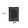 2' X 4' Black Stain Resistant Indoor Outdoor Area Rug