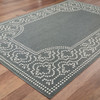 2' X 4' Grey Stain Resistant Indoor Outdoor Area Rug