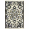 2' X 4' Ivory Oriental Stain Resistant Indoor Outdoor Area Rug