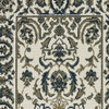 2' X 8' Ivory Oriental Stain Resistant Indoor Outdoor Area Rug