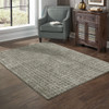 10' X 13' Grey Tan And Beige Geometric Power Loom Stain Resistant Area Rug