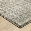 10' X 13' Grey Tan And Beige Geometric Power Loom Stain Resistant Area Rug